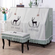 Nordic Piano Towel Cover Towel Piano Embroidery Printed Fabric Piano Cover Anti-dust Cover Simple Modern Piano Cover Full Cover