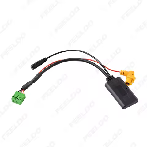 1PC Car Wireless Bluetooth Module MMI 3G AMI Aux Audio Cable With Micphone For Audi Q5 A6L A4L Q7 A5