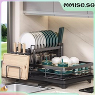 [mmise.sg] Dish Drying Rack with Drainboard Dish Drainer Sink Organizer Dish Racks