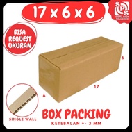 Cardboard 6x6x17 box 17x6x6 box A1 packing box cardboard Bottle Tumblr souvenir Honey Jamu