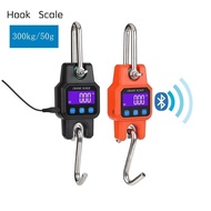 300kg/50g Micro Crane Scale with BT Rechargeable Hanging Hook Scales 4.0 BT USB Stainless Steel Heav