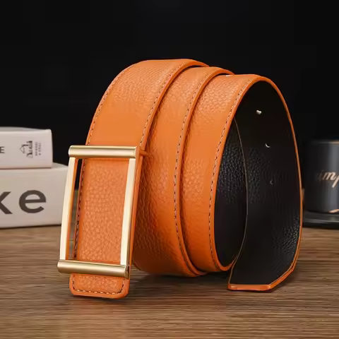 Unique Square Buckle Unisex Belt | Classic Elegance, Colorful Options | Ideal for Office, Daily Outf