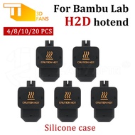 Protective Cover for Bambu Lab H2D Hotend Silicone Cover Heating Block Kit Nozzle for 3D Printer Acc