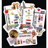 Suitcase sticker / boarding pass suitcase sticker / boarding pass sticker / country sticker / sticke