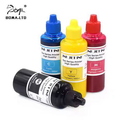 4pcs 100ml Colorworks C3500 C3510 C3520 Pigment Refill Cartridge Ink SJiC22P For Epson TM-C3500 TM-C