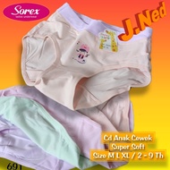 J691 (3-12 Pcs) Sorex Girls' Underwear, Sorex Children's Cd Size ML XL (Ages 2-9 Years)