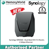 Synology WRX560 - Dual-Band Wi-Fi 6 Router,2.5Gbps Black