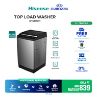 [FREE Installation] Hisense Top Load Washing Machine 立式洗衣机 (10.5kg) Silver - WTJA1101T