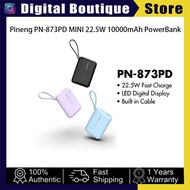 Pineng Original PN-873 10000mAh Built in Cable Powerbank 22.5W Mini Power Bank PN873PD PN873