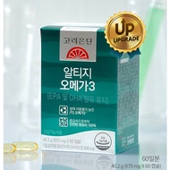 Omega 3 fish oil supplements pills/ Genuine Korea Eundan Fish Oil, Omega-3, DHA, and EPA pills (Box of 60 tablets)