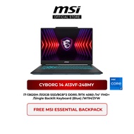MSI CYBORG 14 A13VF-248MY Gaming Laptop (i7-13620H/8GB*2 DDR5/512GB SSD/RTX 4060/14" FHD+/W11H/2YW)