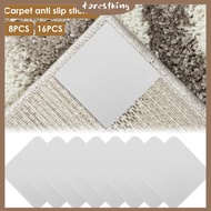 8/16 Pcs Rug Tapes Square Carpet Pads Self Adhesive Rug Gripper Pads Nonslip Under Rug Carpet Tape W