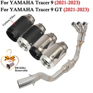 Full Systems For Yamaha Tracer9 Tracer 9 GT 2021 2022 2023 Motorcycle Exhaust Escape Modified Front 