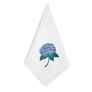 Cotton and Linen Embroidered Napkin Cloth Hydrangea Square Wedding Birthday Party Decorative Mouth C