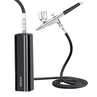 Cordless Airbrush Kit package comes with 3 replaceable cups: 7CC,20CC and 40CC to meet your various 