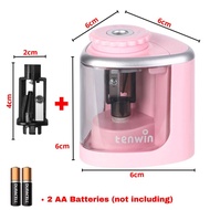 Rautan Pensil Listrik Otomatis Manual Baterai Elektrik Portebel Pencil Sharpener Rotary Pensil 6-8
