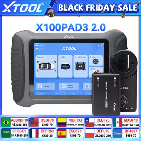XTOOL X100 PAD3 V2.0 Elite IMMO Key Programming Tools All Key Lost Add Keys All System Diagnostic Ke