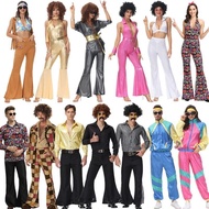 24 Hours Delivery BJ 24 Hours Delivery BJ Halloween Disco Costume 70s Retro Disco Clothes Bar cos Hippie Show Costume