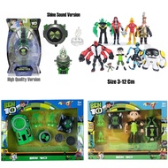 9pcs Ben 10 Set Doll Figure Omnitrix Watch Toy Ben 10 Alien Force Omnitrix Multifunction Watch Model