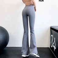 TAMQ02 high-waisted flared yoga gym pants for women