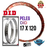 17 x 120 DID rims. Original rims