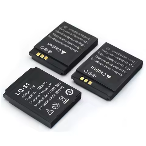 LQ-S1 LQS1 3.7V 380mAh Rechargeable Lithium Battery for Smart Watch QW09 DZ09 W8 DJ-09 V8 X6 AB-S1 W