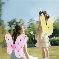 BUTTERFLY WINGS CHILDREN'S STICK HEADBAND ANGEL WINGS/ FAIRY WINGS/