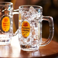 Best-Selling Cross-Border Glass Wine Glass Suntory with Handle Beer Glass Happy Bar Glass Draw Beer 