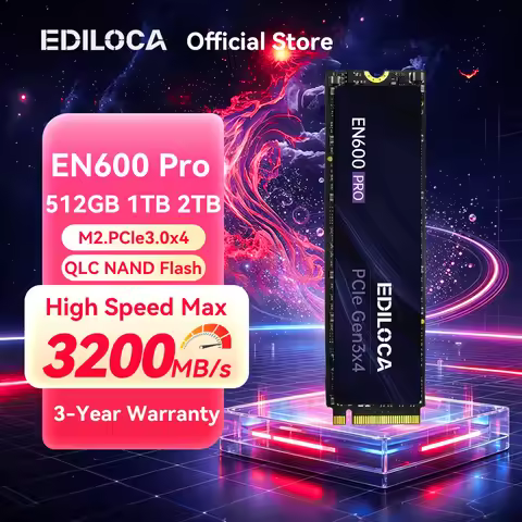Ediloca EN600 PRO SSD 3200MB/s PCIe3.0x4 NVMe M.2 2280 SSD Internal Solid State Drive for PC Desktop