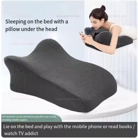 Bed cushion, sleeping pillow, sleeping pillow, sleeping pillow, playing pillow, reading book, lying 