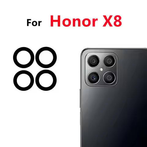 Rear Back Camera Lens Glass For Huawei Honor X8 TFY-LX1 TFY-LX2 TFY-LX3 Cover with Adhesive Sticker 