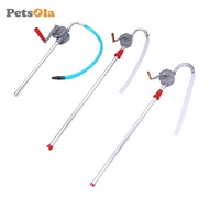 [PETSOLA] Hand Crank Oil Transfer Pump Easy Installation Extractor Auto Drum Rotary Hand Pump for Ke
