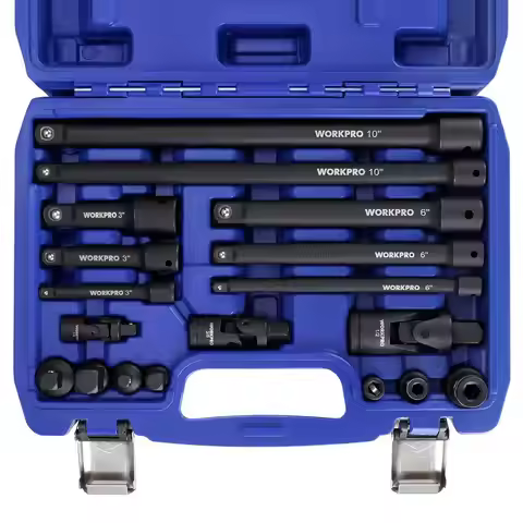 18Piece Impact Socket Extension Set, Includes Socket Adapters, Ratchet Extension Set, Socket Extensi