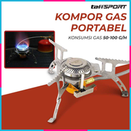 TaffSPORT Kompor Gas Lipat Portabel Camping kemah traveling naik gunung mini 1 set lengkap murah