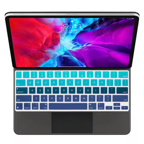 Silicone Magic Keyboard Cover for iPad Pro 12.9 Inch Magic (4nd Generation) 2020 Model MXQU2LL/A for