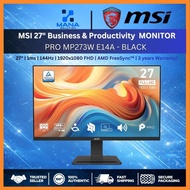 MSI PRO MP273W E14A Business & Productivity Monitor (27 Inch | FHD | IPS | 144Hz | 3 Years Warranty)