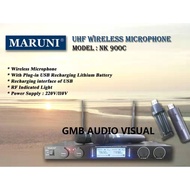MARUNI NK-900C DUAL CHANNEL WIRELESS MICROPHONE (MCMC APPROVED)