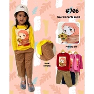 KATUN [PREMIUM BY REDKIDS] GIRLS' LONG-SLEEVED TUNIC SET WITH HIJAB PICTURES MUSLIM WOMEN'S CHINOS D