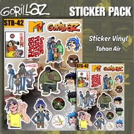 Gorillaz Sticker Vinyl Glossy Waterproof Durable Anti-Fade Aesthetic Pack Laptop Suitcase Bottle Dec