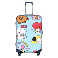 BTS BT21 Washable Travel Luggage Cover Funny Cartoon Suitcase Protector Fits 18-32 Inch Luggage