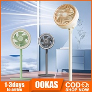 OOKAS Air Circulation Fan Stand Fan Electric Fan Strong Wind  3 Speed Kipas Energy Saving Household 