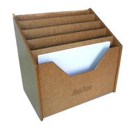 RELUX กล่องเก็บ แผ่นเมนูอาหาร Tablet เก็บเอกสาร A4/F4/A3 ผลิตจากไม้เคลือบผิวอย่างดี ขอบมน  5 ช่อง รุ