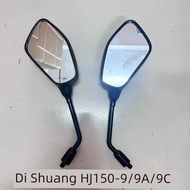 motorcycle mirror Suitable for Haojue Dishuang Motorcycle HJ150-9-9C Mirror Dishuang HJ150-9A Rear V