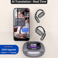 4 in 1 Translation Earphones 144 Languages Real-Time Translator Earbuds Noise Reduction Waterproof B
