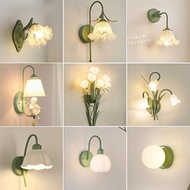 French Pastoral Cream Style Living Room Aisle Corridor Background Wall Lamp Retro Bedroom Bedside Li