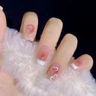 Sally Nail Smooth Fake Nails Box of 24 Nails Box Free Glue - CODE R436