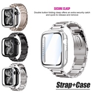 2in1 Stainless Steel Strap With a Screen Protection Case for Apple Watch Ultra 3 2 49mm iwatch Serie