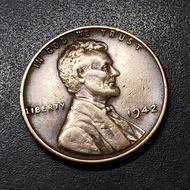 US Lincoln Wheat Penny 1942