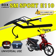 SM SPORT E110 REAR BOX MONORACK BOX CARRIER KAKI HEAVY DUTY PVC KOTAK BESI BELAKANG SMSPORT NEW SM S