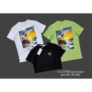 Men's T-shirt 71798, beach motif T-shirt, premium spandex material, sizes ML-XL-XXL